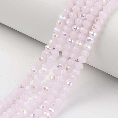 Electroplate Glass Beads Strands EGLA-A034-J6mm-L05-1