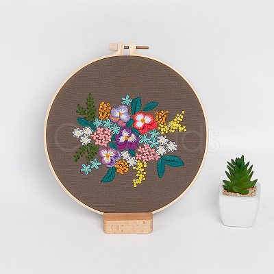 DIY Flower Embroidery Kits PW-WGF8185-02-1