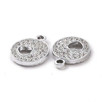 Alloy Rhinestone Pendants ALRI-C008-34P-1