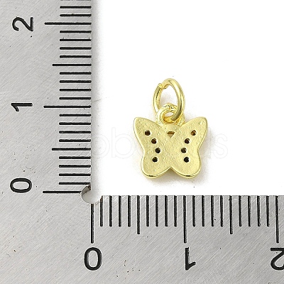 Real 18K Gold Plated Brass Pave Cubic Zirconia Pendants KK-M283-10C-02-1