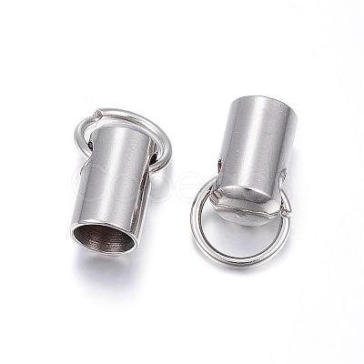 Tarnish Resistant 201 Stainless Steel Cord Ends STAS-E120-02-6mm-1