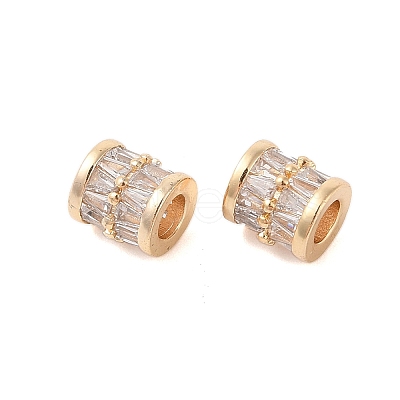 Brass European Beads KK-B100-028G-1