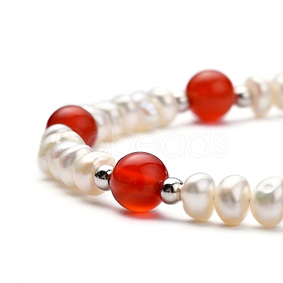 Natural Gemstone Beaded Bracelets BJEW-JB05313-1