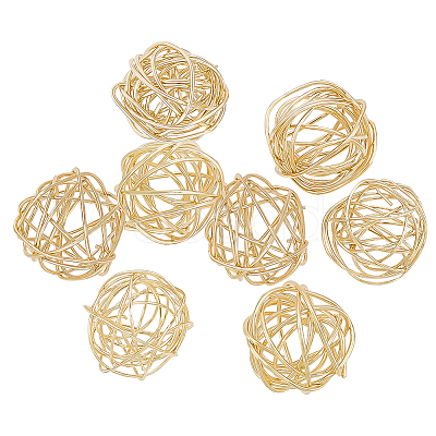 BENECREAT 16Pcs Wire Wrapped Brass Pendants KK-BC0011-60-1