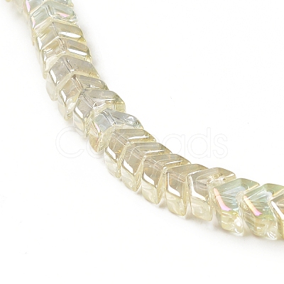 Electroplate Transparent Glass Beads Strands EGLA-L044-B-FR01-1