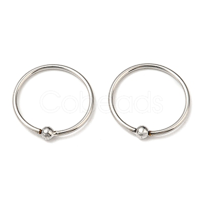 Non-Tarnish 304 Stainless Steel Captive Bead Rings AJEW-F296-01P-1