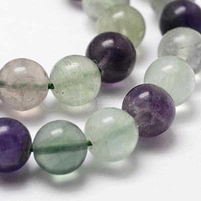 Natural Fluorite Bead Strands G-D840-56-6mm-AB+-1