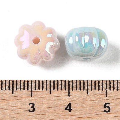 Opaque Acrylic Beads OACR-G035-01-1