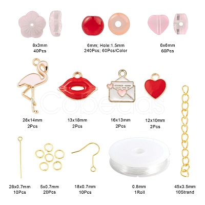 DIY Jewelry Set Making Kits for Valentine's Day DIY-LS0001-85-1