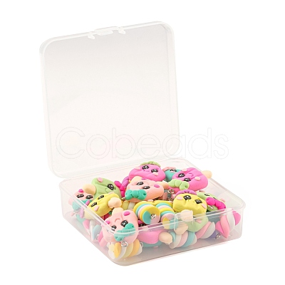 40Pcs 10 Style Handmade Polymer Clay Charms CLAY-LS0001-13-1