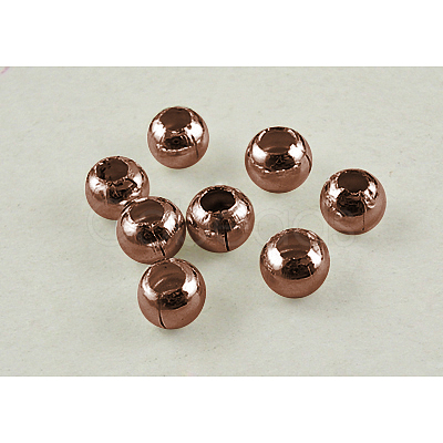 Brass Smooth Round Beads X-J0JXA042-1