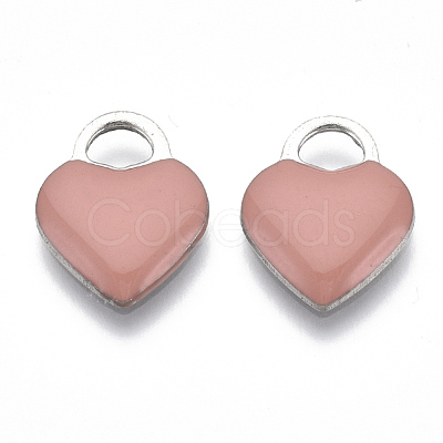 201 Stainless Steel Enamel Charms X-STAS-N088-11-1