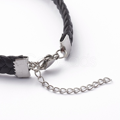 Imitation Leather Cord Bracelets BJEW-Z008-02-1