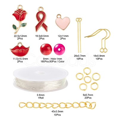 DIY Jewelry Set Making Kits for Valentine's Day DIY-LS0001-82-1