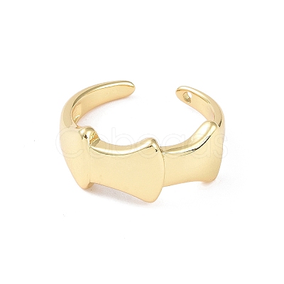 Brass Cuff Finger Rings RJEW-H227-01G-03-1