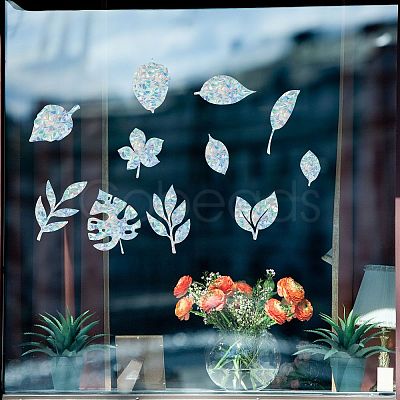 Waterproof PVC Colored Laser Stained Window Film Adhesive Stickers DIY-WH0256-064-1