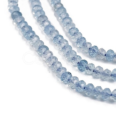 Natural Aquamarine Beads Strands G-L587-B02-01-1