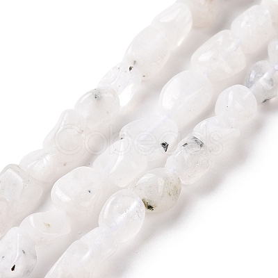 Natural Rainbow Moonstone Beads Strands G-A208-12-1