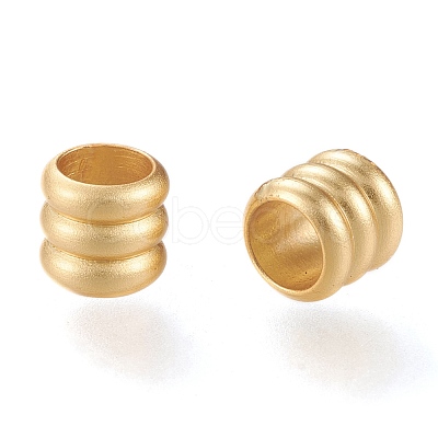 Matte Brass European Style Beads OPDL-H100-07MG-1