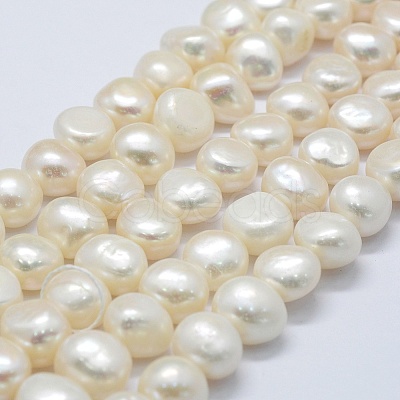 Natural Cultured Freshwater Pearl Beads Strands PEAR-K004-04D-1