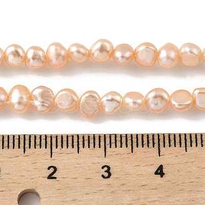 Natural Cultured Freshwater Pearl Beads Strands PEAR-A006-02D-1