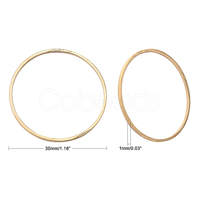 Brass Linking Rings X-KK-S327-06KC-30mm-1