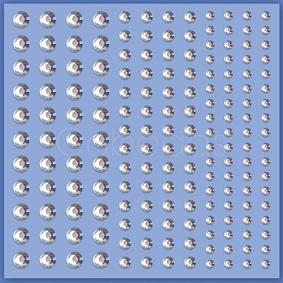 Acrylic Rhinestone Facial Stickers PW-WG72147-01-1