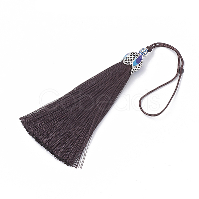 Nylon Tassel Big Pendant Decorations X-AJEW-N024-03-1