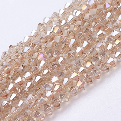 Glass Beads Strands EGLA-S056-09-1