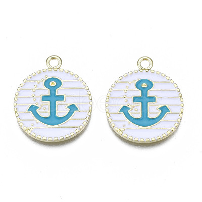 Alloy Enamel Pendants PALLOY-T056-36A-1