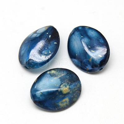 Spray Painted Acrylic Beads MACR-Q169-29-1