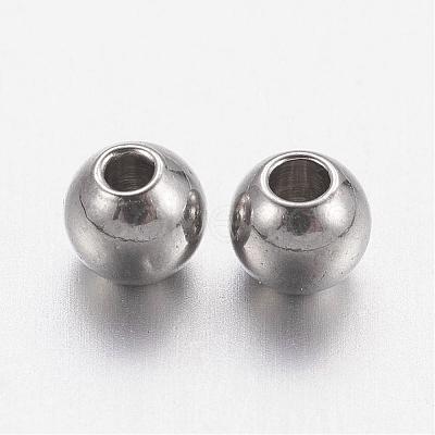 Tarnish Resistant 201 Stainless Steel Beads STAS-R033-3mm-1