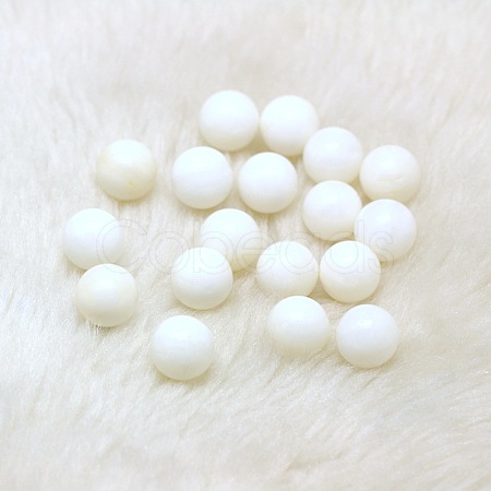 Natural White Jade Round Ball Beads G-A127-10mm-16-1