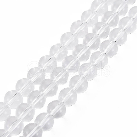 Transparent Glass Beads Strands GLAA-S201-01A-07-1