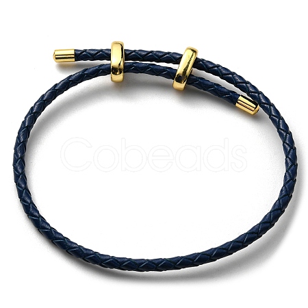 Leather Braided Cord Bracelets BJEW-G675-06G-17-1