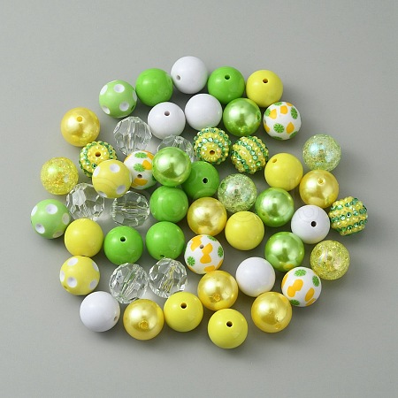 Opaque Acrylic Beads Set MACR-CJC0001-13A-01-1
