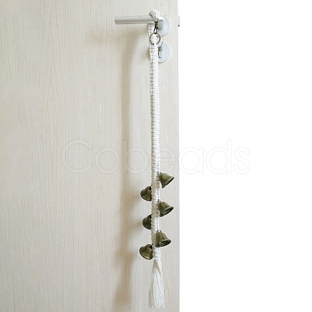 Cotton Handwoven Dog Hanging Doorbell with 6 Extra Loud Bells for Dog Potty Training PW-WG8A03F-01-1