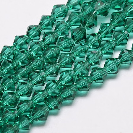 Imitate Austrian Crystal Bicone Glass Beads Strands GLAA-F029-3x3mm-10-1