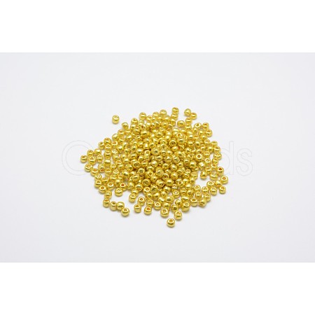 8/0 Electroplate Glass Seed Beads SEED-Q004-3-1