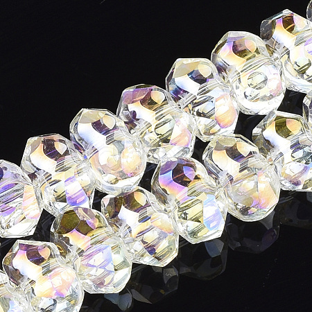 Electroplate Glass Beads Strands EGLA-S174-02E-1