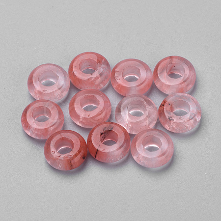 Cherry Quartz Glass Beads X-G-Q973-22-1