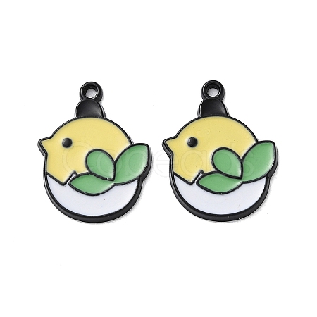 Alloy Enamel Pendants FIND-O003-03EB-1