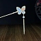 Alloy Hair Sticks, Hair Accessories for Women Girls, Butterfly, 180mm