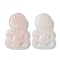 Natural Rose Quartz Big Pendants, Monkey, 50~51x31~31.5x7~9mm, Hole: 1.6~1.8mm