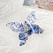 Butterfly Cellulose Acetate Large Claw Hair Clips, for Women Girl Thick Hair, Cornflower Blue, 75x100mm