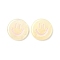 Resin Decoden Cabochons, Smiling Face, Beige, 22.5x5mm