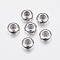 Tarnish Resistant 201 Stainless Steel Bead Spacers, Slider Beads, Stopper Beads, Rondelle, Stainless Steel Color, 8x4mm, Hole: 2mm