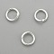 304 Stainless Steel Jump Rings, Open Jump Rings, Silver, 19 Gauge, 6x0.9mm, Inner Diameter: 4.1mm