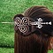 Antique Silver Viking Hair Sticks Hair Pin, Ladies Retro Hair Accessory, Rose Sword Hair Sticks, Insects, 180mm