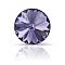 Preciosa&reg MAXIMA Crystal Round Stones, Czech Crystal, Bicone(436 11 177 Rivoli), Dura Foiling, 20410 Tanzanite, SS39(8.15~8.4mm), 144pcs/gross